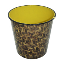 Plastic Abstract Design Open Top Garbage Bin (B06-2014-3)